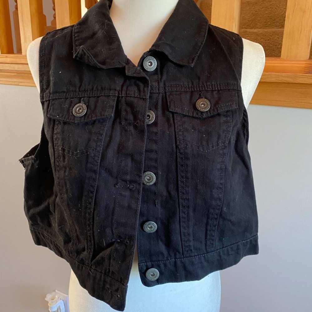 Highway Jeans Charcoal Denim Vest